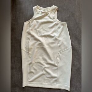 Lululemon  Softstreme Back In Action Dress Womens Size 8 Lemon Sorbet
